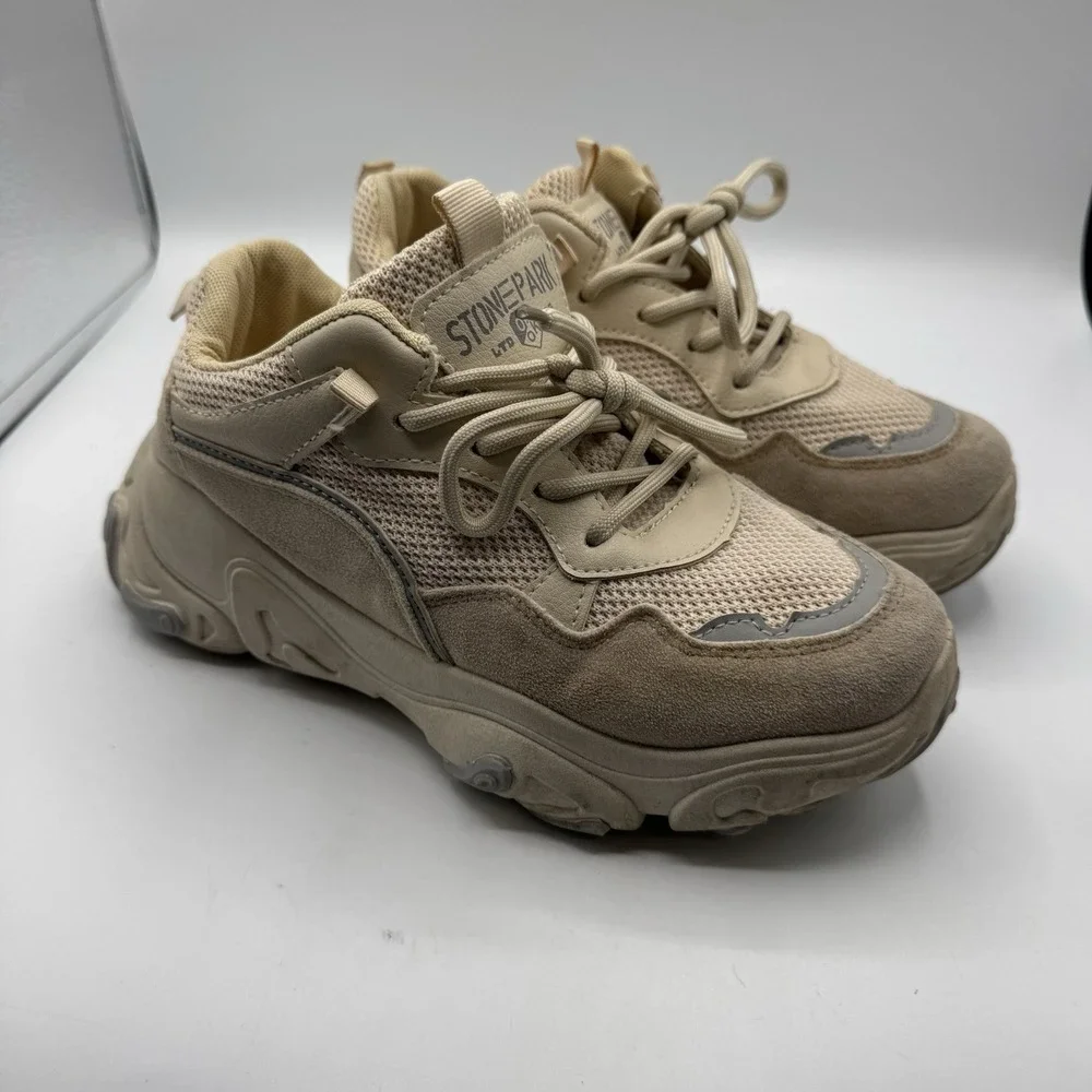 Stone Park Sneakers Women 7.5 (38) Platform Chunky Casual Streetwear Shoes